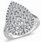 Simple Rings 3W1436 Rhodium Brass Ring with AAA Grade CZ