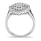 Simple Rings 3W1436 Rhodium Brass Ring with AAA Grade CZ