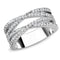 Simple Rings 3W1450 Rhodium Brass Ring with AAA Grade CZ