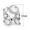 Simple Rings 3W1454 Rhodium Brass Ring with AAA Grade CZ