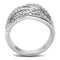 Simple Rings 3W1466 Rhodium Brass Ring with AAA Grade CZ