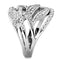 Simple Rings 3W1466 Rhodium Brass Ring with AAA Grade CZ