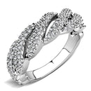 Simple Rings 3W1468 Rhodium Brass Ring with AAA Grade CZ