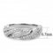 Simple Rings 3W1468 Rhodium Brass Ring with AAA Grade CZ