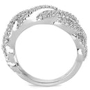 Simple Rings 3W1468 Rhodium Brass Ring with AAA Grade CZ