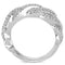 Simple Rings 3W1468 Rhodium Brass Ring with AAA Grade CZ