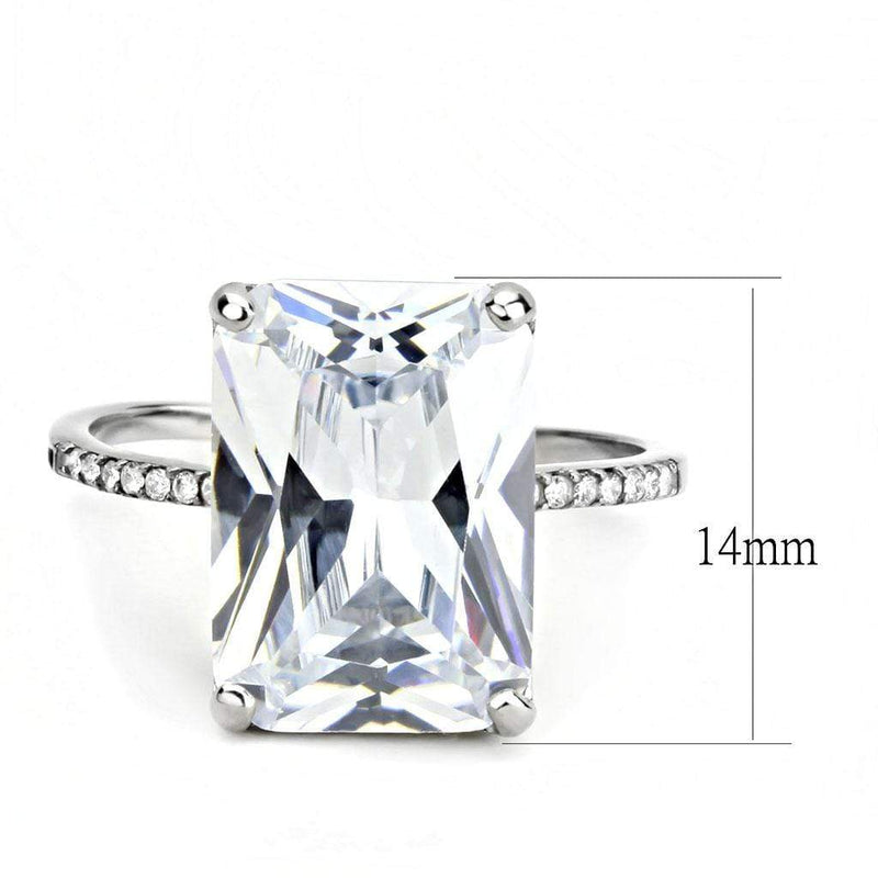 Smart Ring DA131 Stainless Steel Ring with AAA Grade CZ