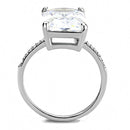 Smart Ring DA131 Stainless Steel Ring with AAA Grade CZ