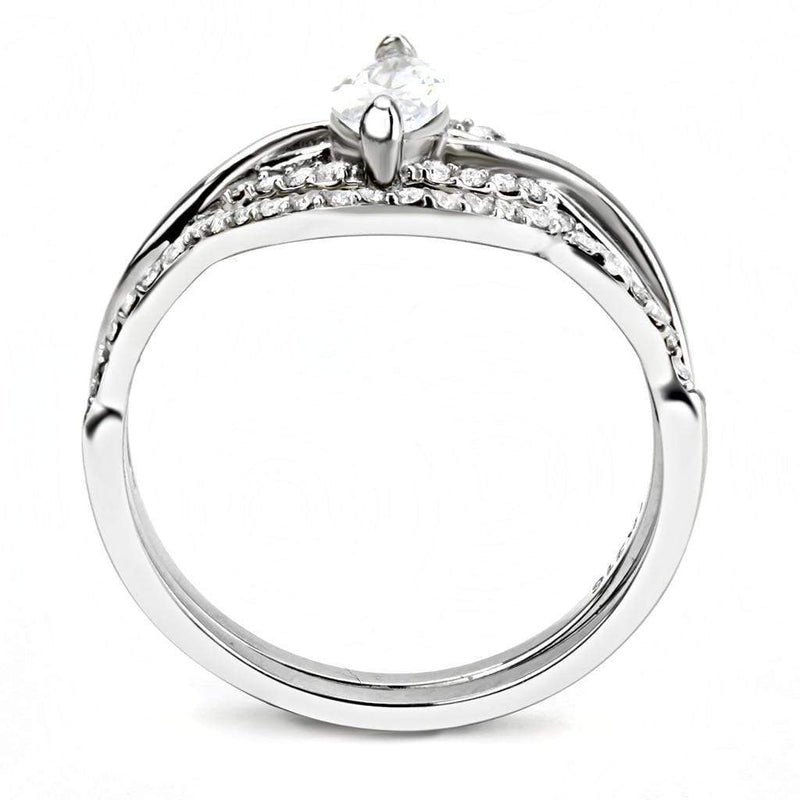 Smart Ring DA133 Stainless Steel Ring with AAA Grade CZ