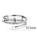 Smart Ring DA134 Stainless Steel Ring with AAA Grade CZ