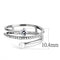 Smart Ring DA134 Stainless Steel Ring with AAA Grade CZ