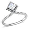 Smart Ring DA136 Stainless Steel Ring with AAA Grade CZ