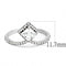 Smart Ring DA136 Stainless Steel Ring with AAA Grade CZ