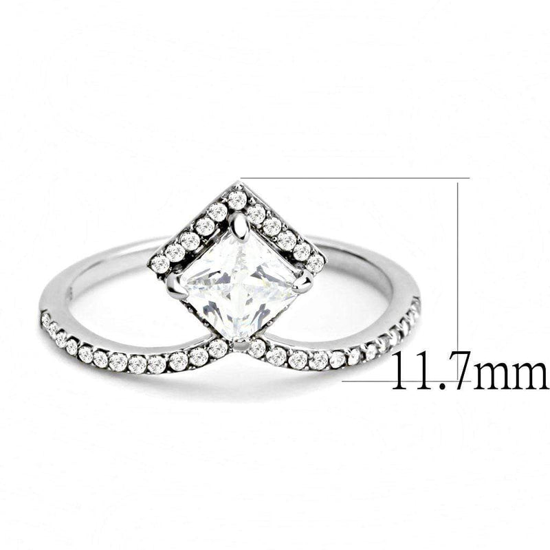 Smart Ring DA136 Stainless Steel Ring with AAA Grade CZ