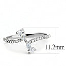 Smart Ring DA139 Stainless Steel Ring with AAA Grade CZ