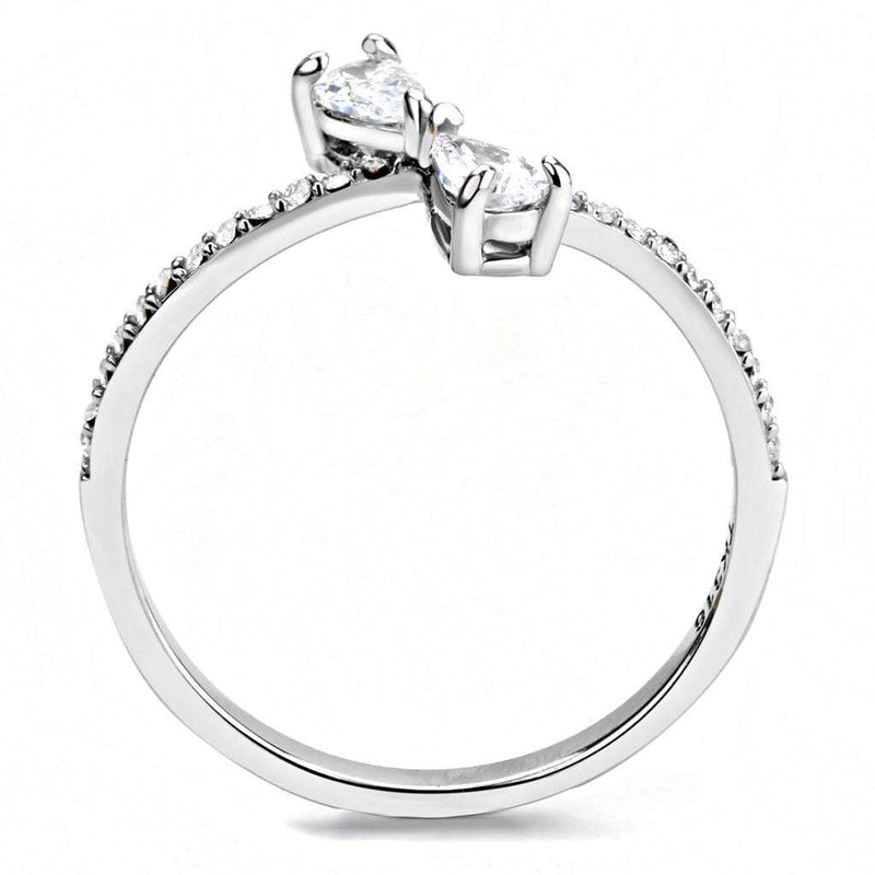 Smart Ring DA139 Stainless Steel Ring with AAA Grade CZ