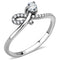 Smart Ring DA142 Stainless Steel Ring with AAA Grade CZ