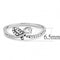 Smart Ring DA142 Stainless Steel Ring with AAA Grade CZ