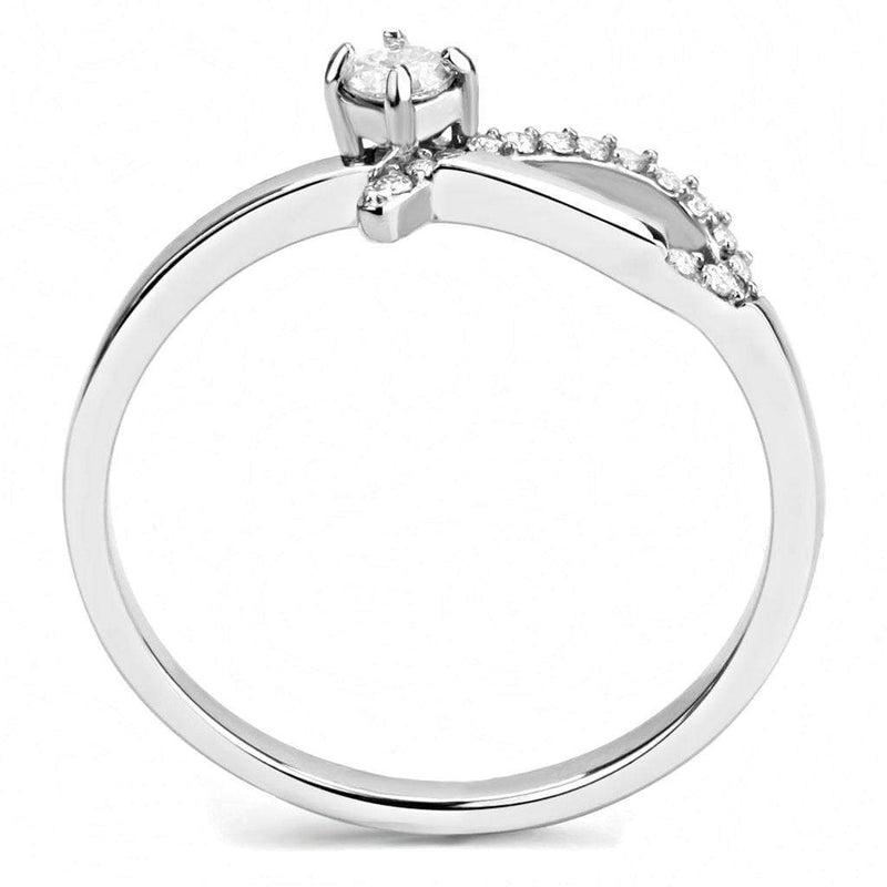 Smart Ring DA143 Stainless Steel Ring with AAA Grade CZ