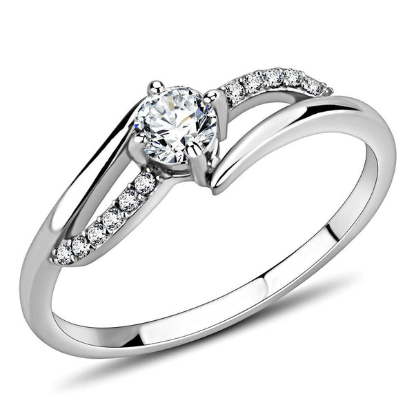 Smart Ring DA144 Stainless Steel Ring with AAA Grade CZ