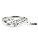 Smart Ring DA144 Stainless Steel Ring with AAA Grade CZ