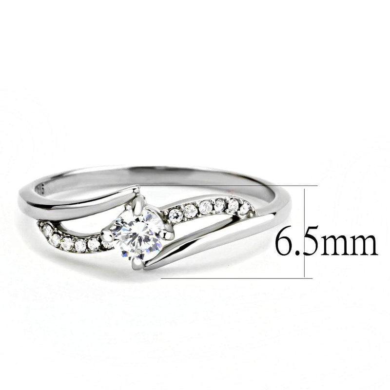 Smart Ring DA144 Stainless Steel Ring with AAA Grade CZ