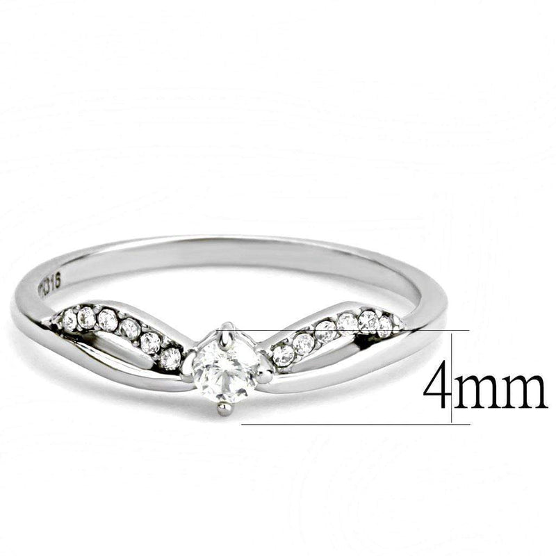 Smart Ring DA146 Stainless Steel Ring with AAA Grade CZ