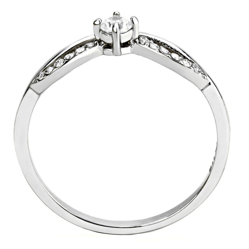 Smart Ring DA146 Stainless Steel Ring with AAA Grade CZ