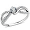 Smart Ring DA147 Stainless Steel Ring with AAA Grade CZ