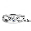 Smart Ring DA147 Stainless Steel Ring with AAA Grade CZ