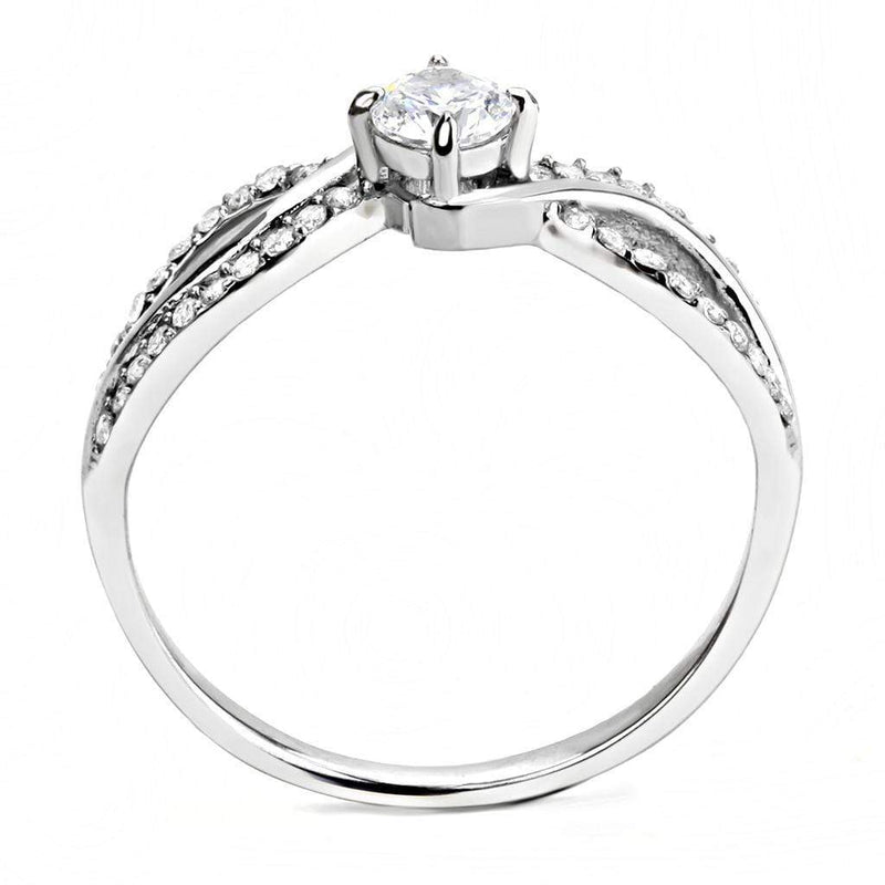 Smart Ring DA147 Stainless Steel Ring with AAA Grade CZ