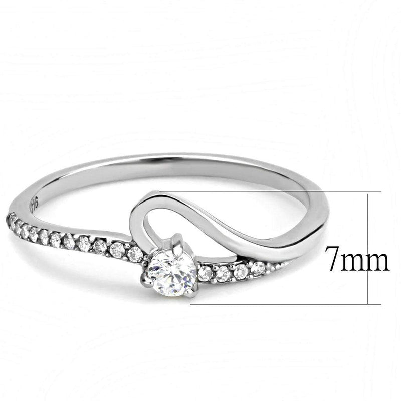 Smart Ring DA148 Stainless Steel Ring with AAA Grade CZ