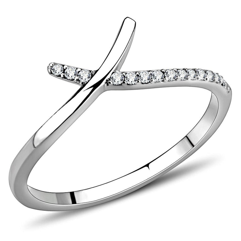 Smart Ring DA154 Stainless Steel Ring with AAA Grade CZ