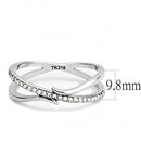 Smart Ring DA155 Stainless Steel Ring with AAA Grade CZ