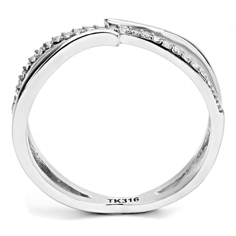 Smart Ring DA155 Stainless Steel Ring with AAA Grade CZ