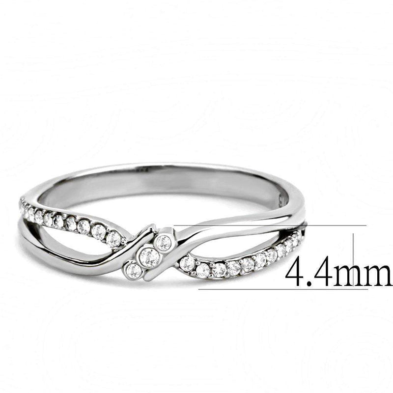 Smart Ring DA156 Stainless Steel Ring with AAA Grade CZ