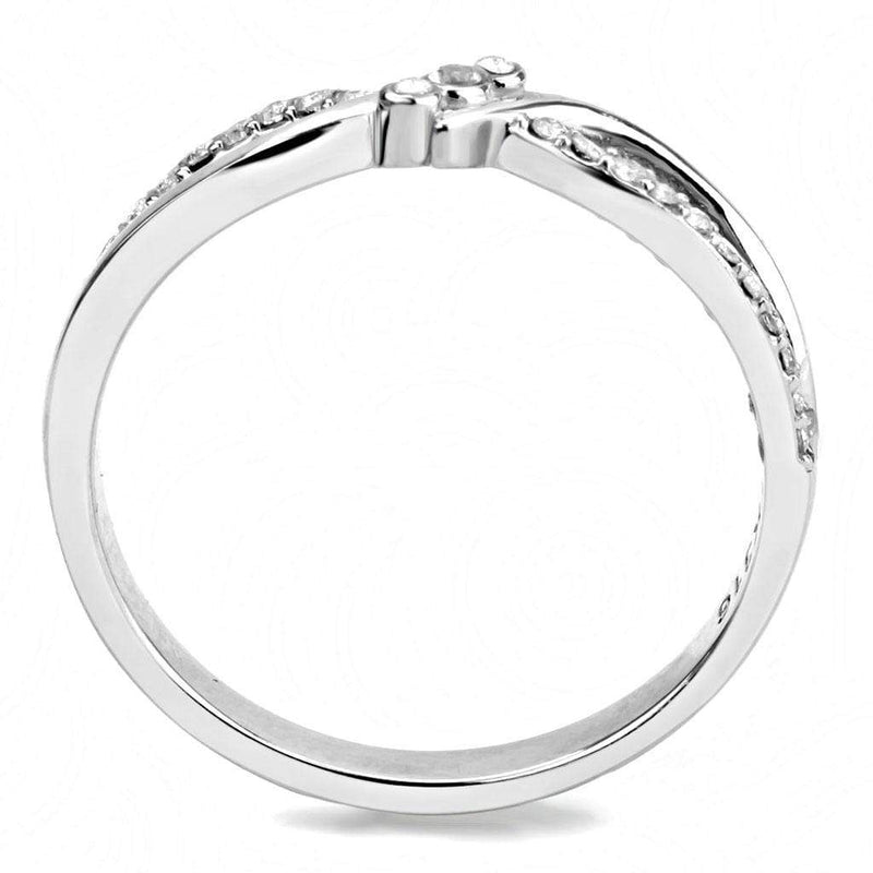 Smart Ring DA156 Stainless Steel Ring with AAA Grade CZ