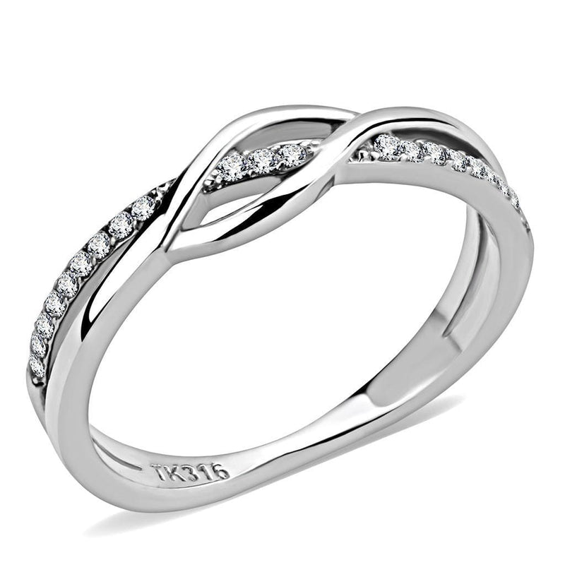 Smart Ring DA157 Stainless Steel Ring with AAA Grade CZ