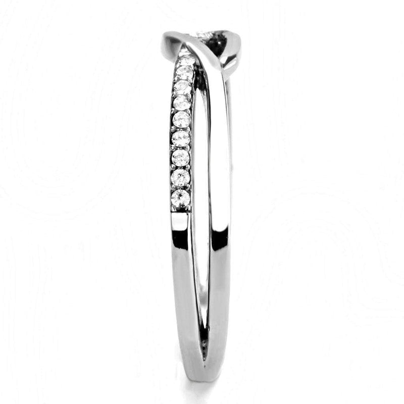 Smart Ring DA157 Stainless Steel Ring with AAA Grade CZ