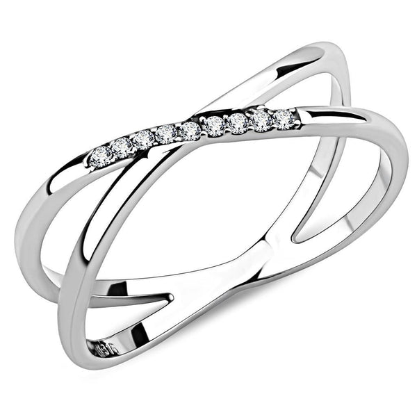 Smart Ring DA158 Stainless Steel Ring with AAA Grade CZ