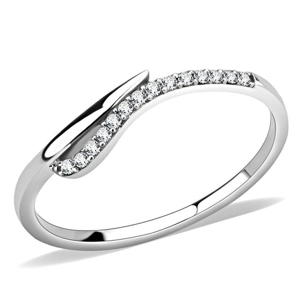 Smart Ring DA159 Stainless Steel Ring with AAA Grade CZ