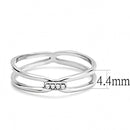 Smart Ring DA160 Stainless Steel Ring with AAA Grade CZ