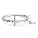 Smart Ring DA161 Stainless Steel Ring with AAA Grade CZ