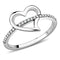 Smart Ring DA164 Stainless Steel Ring with AAA Grade CZ