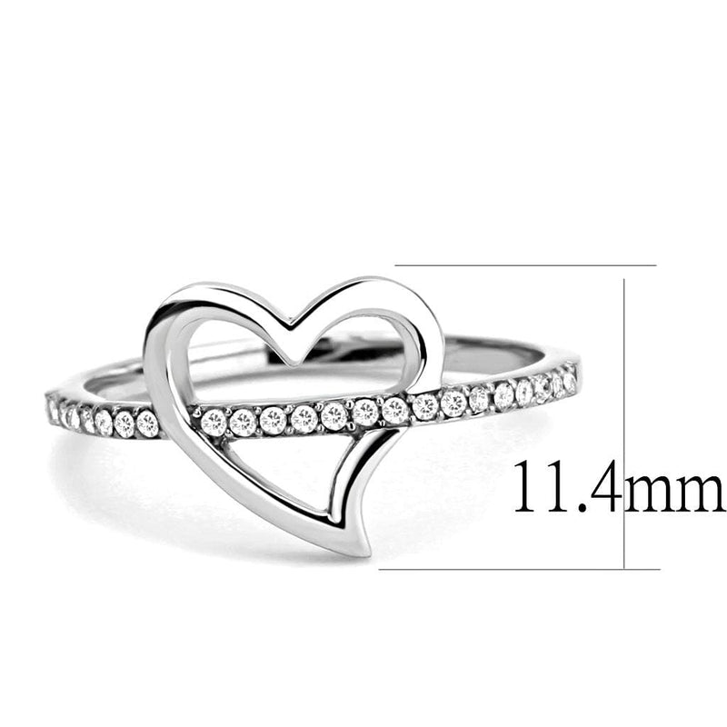 Smart Ring DA164 Stainless Steel Ring with AAA Grade CZ