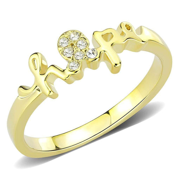 Silver Jewelry Rings Solid Gold Ring LO3965 Flash Gold Brass Ring with Top Grade Crystal Alamode Fashion Jewelry Outlet