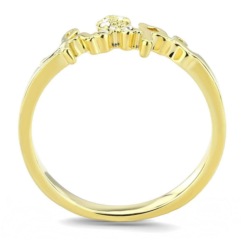 Silver Jewelry Rings Solid Gold Ring LO3965 Flash Gold Brass Ring with Top Grade Crystal Alamode Fashion Jewelry Outlet
