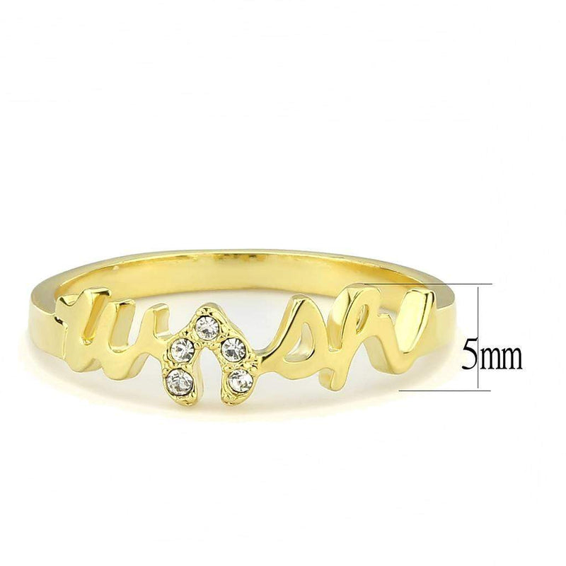 Silver Jewelry Rings Solid Gold Ring LO3966 Flash Gold Brass Ring with Top Grade Crystal Alamode Fashion Jewelry Outlet