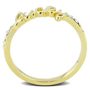 Silver Jewelry Rings Solid Gold Ring LO3971 Flash Gold Brass Ring with Top Grade Crystal Alamode Fashion Jewelry Outlet