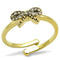 Silver Jewelry Rings Solid Gold Ring LO4042 Flash Gold Brass Ring with Top Grade Crystal Alamode Fashion Jewelry Outlet